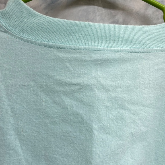 Vintage Mens Long Sleeve Top Quitman USA Size M Pete Smiths Embroidery Blue - Picture 8 of 8